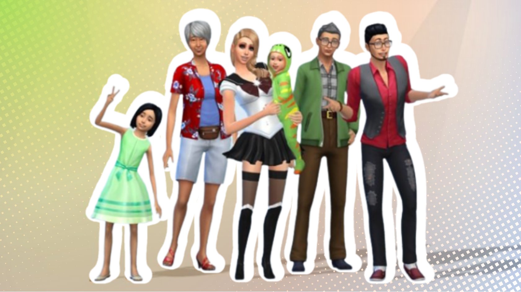 Eine Familie für die Legacy-Challenge in Die Sims 4.