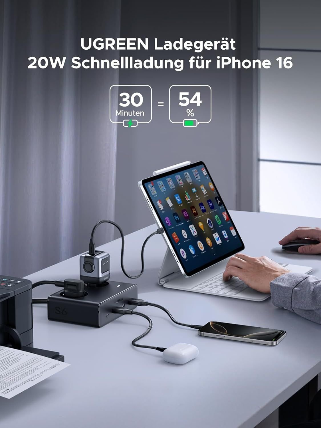 Die Nexode 6-in-1 auf dem Schreintisch.