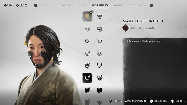 Maske des Bestraften