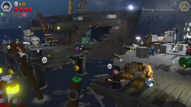 Die Docks von San Diego in LEGO Jurassic Park 2.