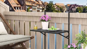 Für 33,99 Euro: Amazon verkauft einen Balkontisch, der Platz schafft, wo keiner ist