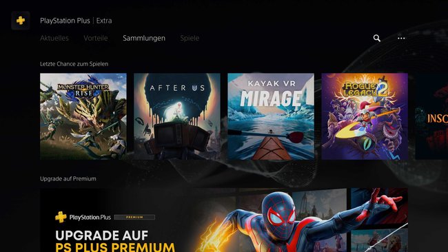 Screenshot aus dem Menü des PlayStation-Abos, das die Spiele zeigt, die demnächst entfernt werden.