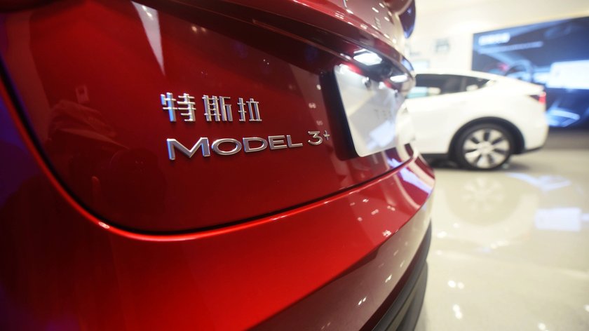 Ein Tesla Model 3 für den chinesischen Markt.