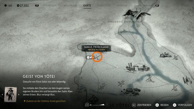 Fundort vom Sumi-e Froschjagd