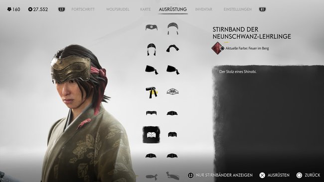 Stirnband der Neunschwanz-Lehrlinge