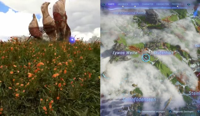 Hier findet die dritte aeolische Windflöte.