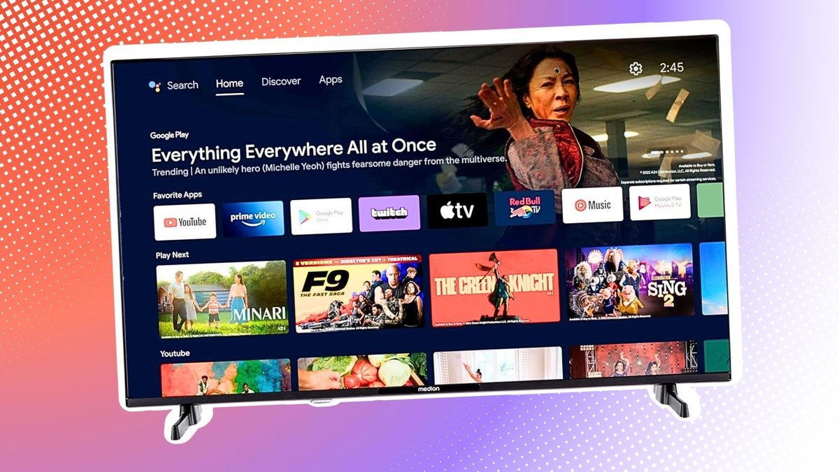 Aldi verkauft Sonntag einen kleinen Fernseher mit Android TV zum Witzpreis