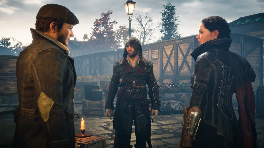 Das Bild zeigt drei Charaktere aus Assassin’s Creed Syndicate.