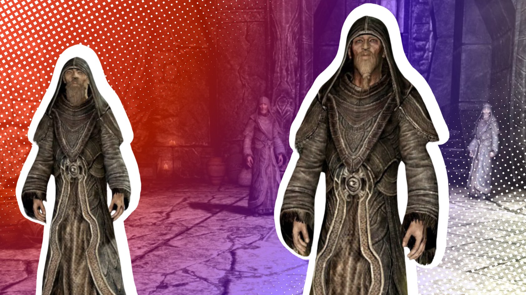 Zwei Graubärte auf Skyrim