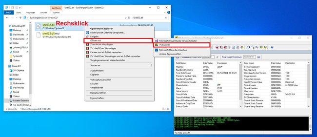So öffnet ihr eine DLL-Datei.