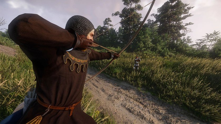 Screenshot aus Kingdom Come: Deliverance 2 zeigt einen Bogenschützen.