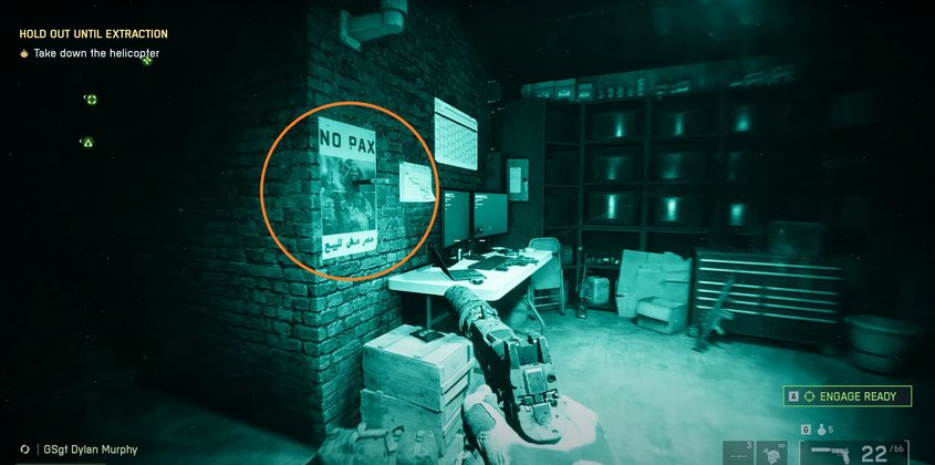 Das Bild zeigt einen Fundort einer Erkennungsmarke in Battlefield 6.