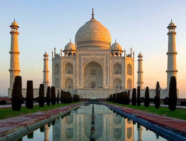 Der Taj Mahal in Indien