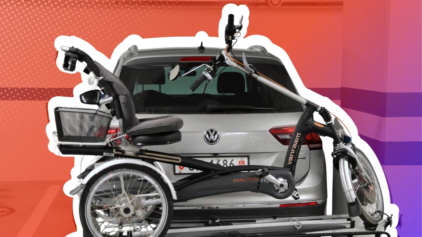 Wird das Kennzeichen verdeckt, muss es am Fahrradträger wiederholt werden.