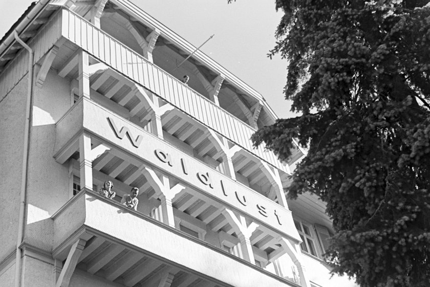 Das Schwarzwaldhotel Waldlust in Freudenstadt, Deutschland in den 1930er Jahre.