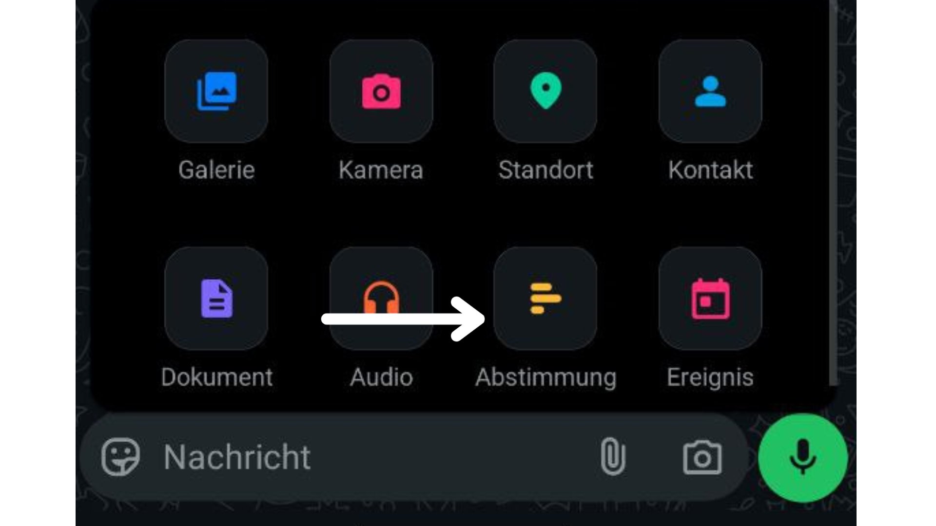 WhatsApp Umfrage