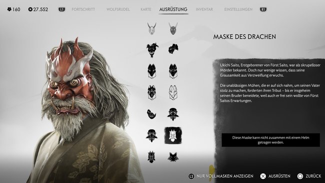 Maske des Drachen