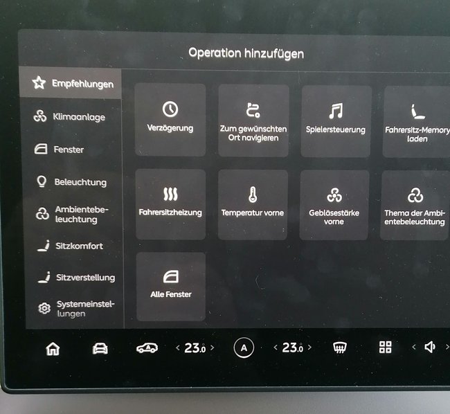 App zur Automatisierung von Fahrzeugfunktionen im Nio EL6 App zur Automatisierung von Fahrzeugfunktionen im Nio EL6
