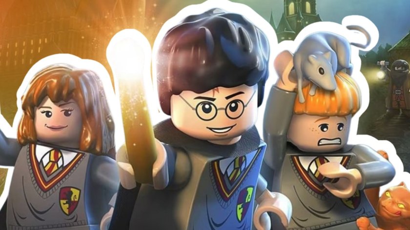 Hermine, Harry und Ron in LEGO Harry Potter. 