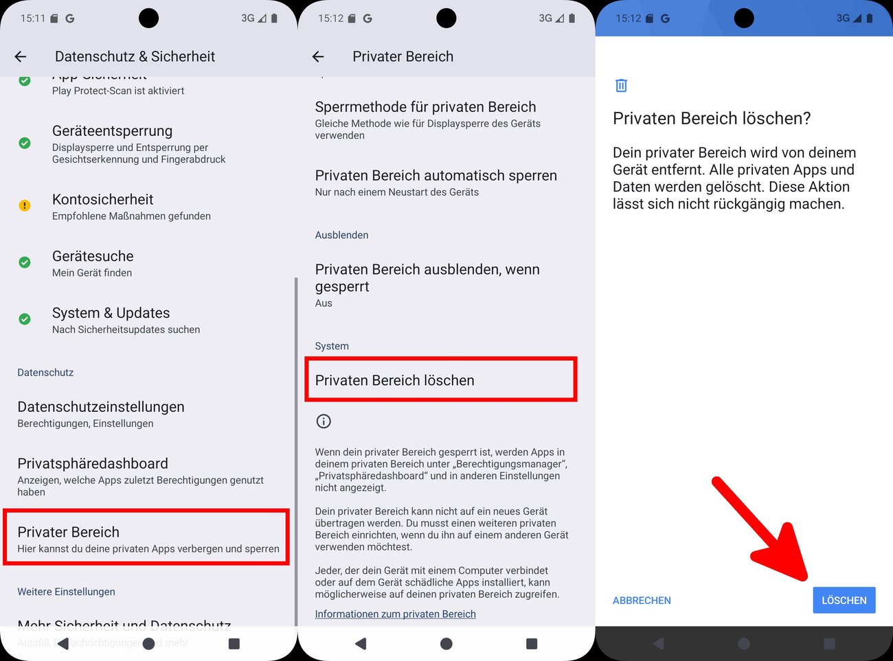 Android Apps verstecken in privatem Bereich so geht