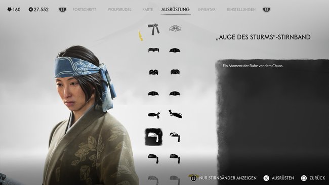 "Auge des Sturms"-Stirnband