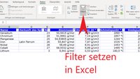 In Excel Filter setzen – So filtert ihr eure Tabelle schnell und einfach