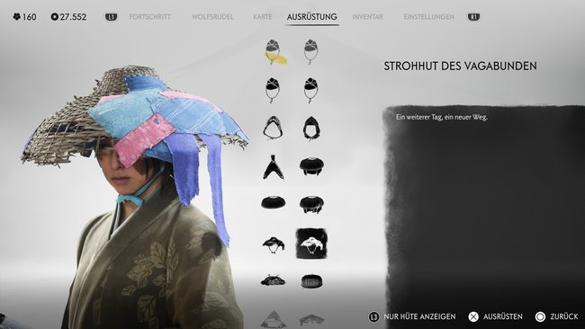 Strohhut des Vagabunden