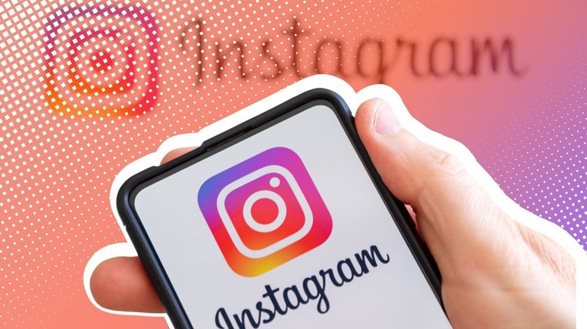 Instagram Logo auf dem Smartphone