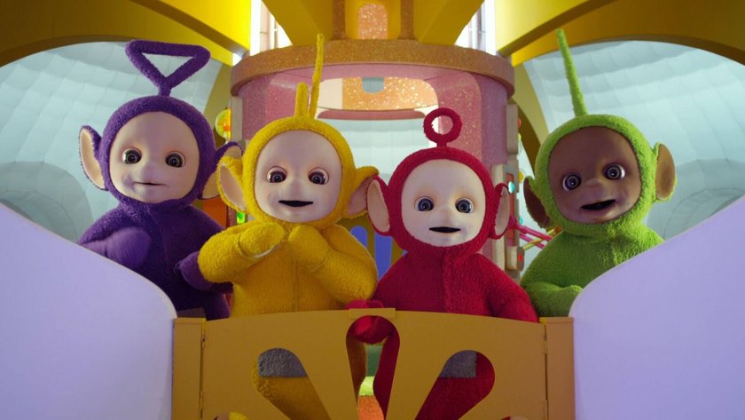 RECORD DATE NOT STATED TELETUBBIES, from left: Tinky-Winky voice: Jeremiah Krage, Laa-Laa voice: Rebecca Hyland, Po voice: Rachelle Beinart, Dipsy voice: Nick Kellington, Season 1, ep. 114, aired Nov. 4, 2022. photo: Netflix / Courtesy Everett Collection PUBLICATIONxINxGERxSUIxAUTxONLY 