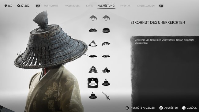 Strohhut des Unerreichten