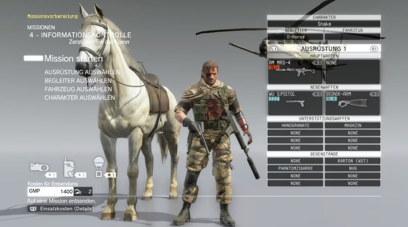 Mit strategischer Raffinesse und Überraschungsangriffen zum Ziel: In Metal Gear Solid V: The Phantom Pain spielt ihr auf der Seite des Unbekannten. 