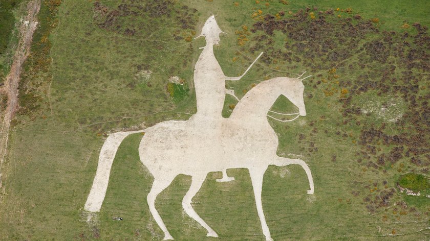 Der „White Horse Hill“ bei Osmington, Dorset.