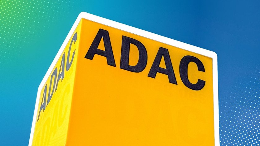 Großes gelbes Logo der ADAC.