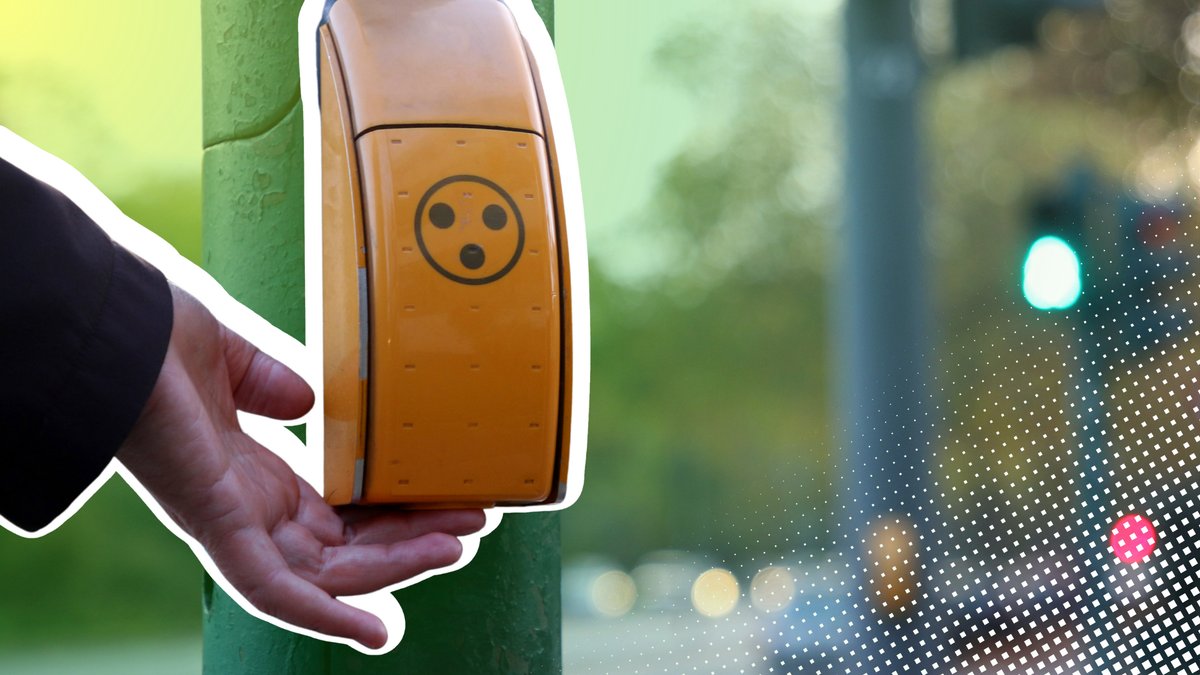 Der Knopf unten an der Ampel: Wird es so schneller grün? Dafür ist er wirklich da