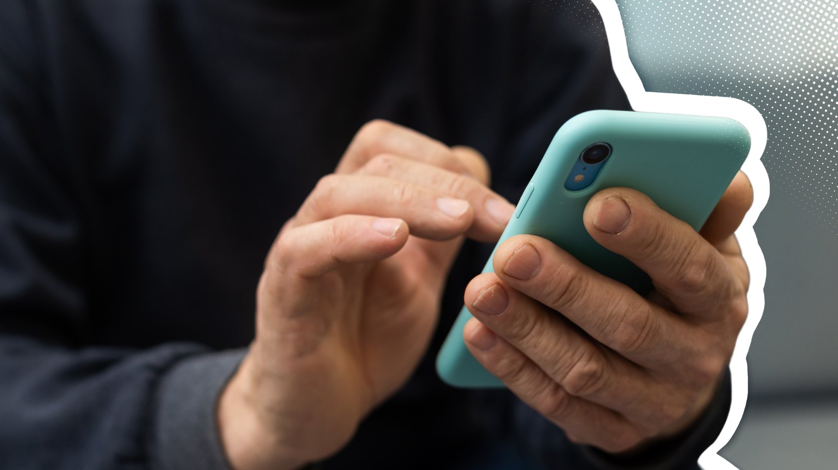 News lesen auf einem Smartphone