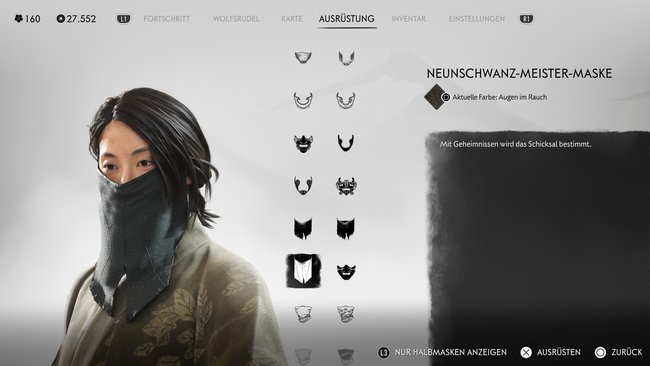 Neunschwanz-Meister-Maske