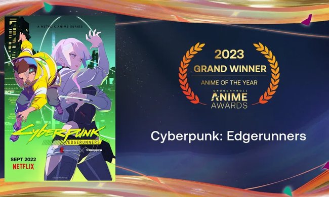 Cyberpunk: Edgerunners gewann 2023 den Crunchyroll Anime of the Year Award