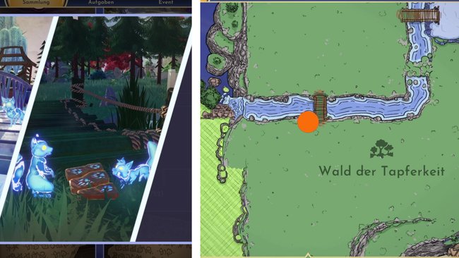 Fundort der zweiten Erinnerung von Längst verlorene Liebe in Disney Dreamlight Valley auf der Karte