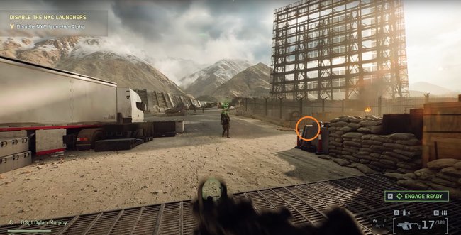 Das Bild zeigt den Fundort einer Marke in Battlefield 6.