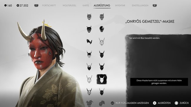 "Onryos Gemetzel"-Maske