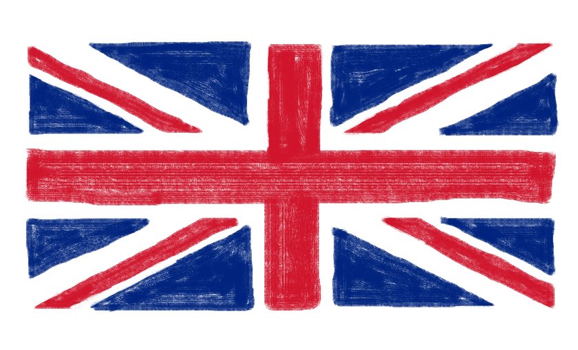 Die Flagge des United Kingdom (UK), der Union Jack