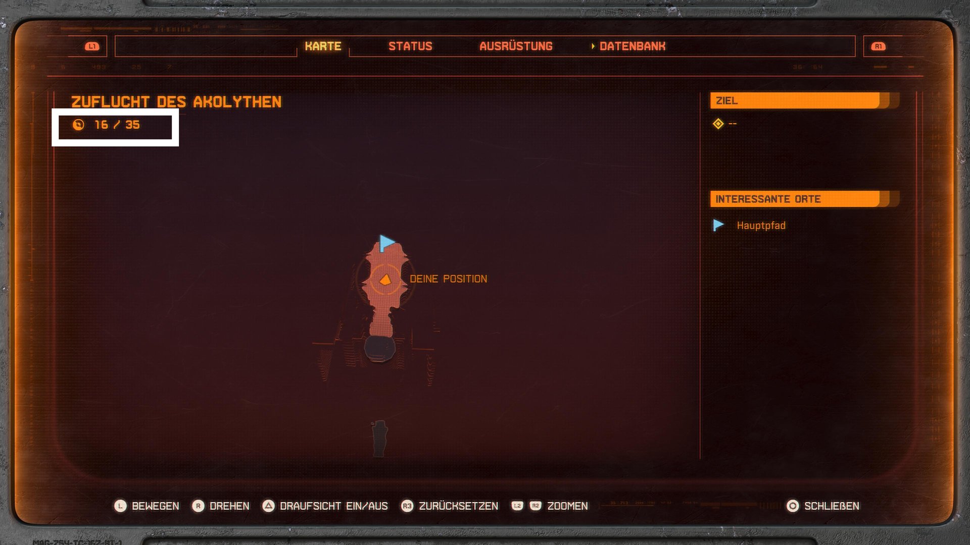 The image shows the map of a biome from Saros.