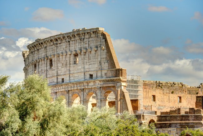 Das Kolosseum in Italien