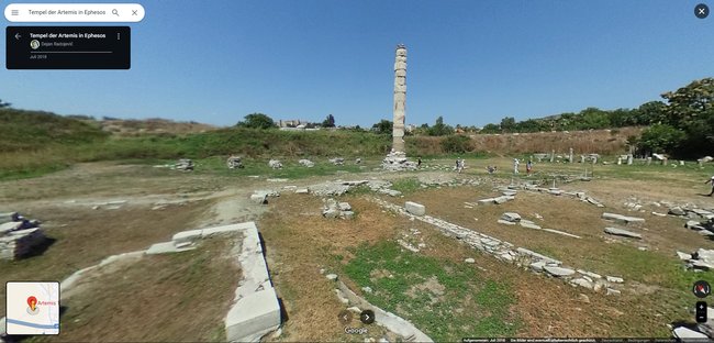 Vom einstigen Tempel sind nur noch wenige Ruinen übrig geblieben.