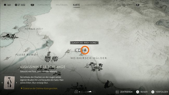 Fundort der Flammenstoß-Maske.