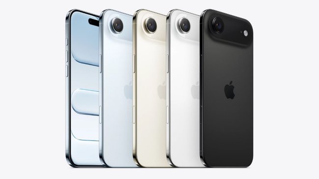 Die Farben des neuen iPhone 17 Air.