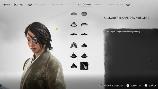 Ausdauerklappe des Kriegers