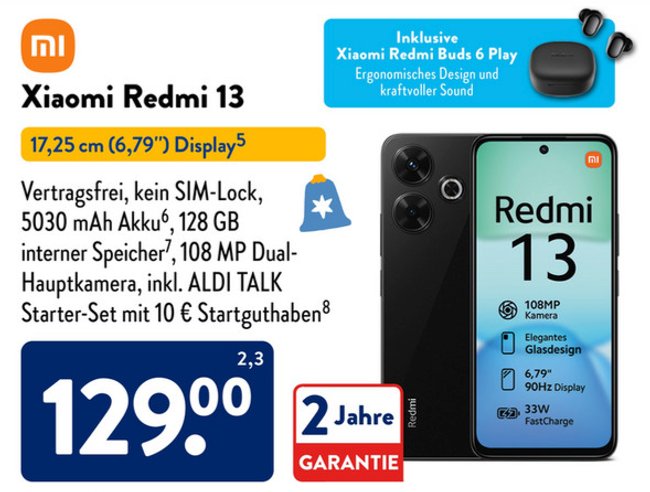 Xiaomi Redmi 13 Aldi Prospekt