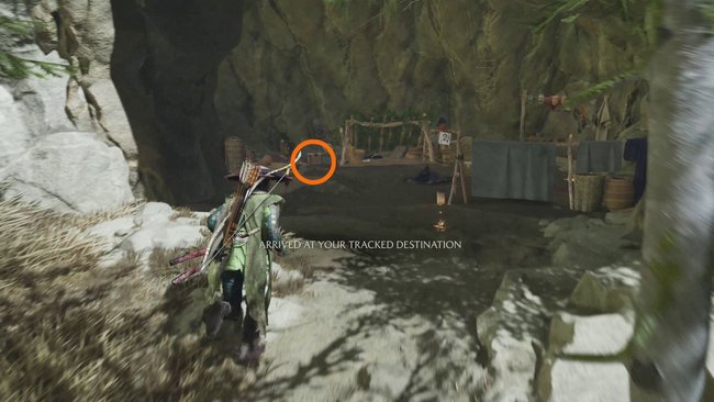 Fundort der Flammenstoß-Maske.