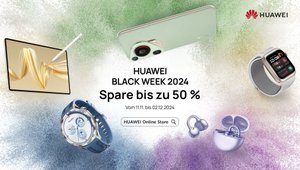 Huawei Black Week: Bis zu 50 % Rabatt auf Smartwatches, Tablets & mehr + Gratis-Extras